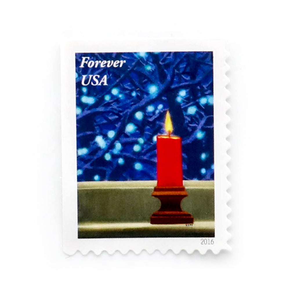 2016 US Christmas Candle Forever Stamps Booklet