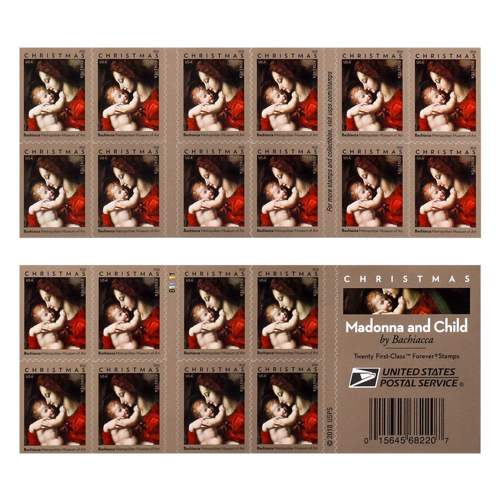 2018 First-Class Forever Stamp - Madonna and Child by Bachiacca